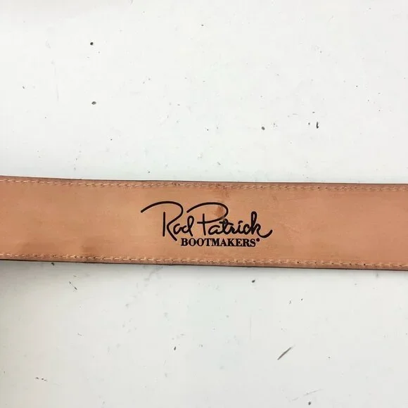 Rod Patrick Boots Mens Western Belt 1.5 in Taper 40 Genuine Black Caiman Leather - Picture 7 of 12